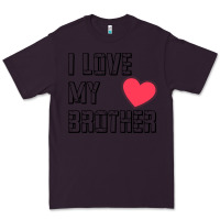Plum i love my brother, brothers day , brother sister  love Premium Tee - artisFamous