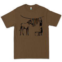 Cacao Banksy Zebra Premium Tee - artisFamous