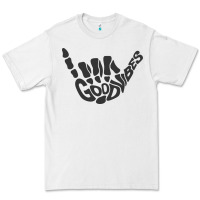White goodvibes shaka Premium Tee - artisFamous