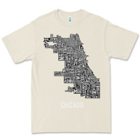 Bone chicago typography neighborhood map Premium Tee - artisFamous