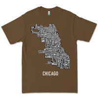 Cacao chicago typography neighborhood map Premium Tee - artisFamous