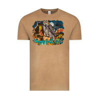 Vintage Camel Happy Fall Y'all Owl Vintage Tee - LillyAllenDesigns