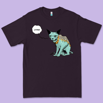Lying Cat Premium Tee Designed By Artisfamous