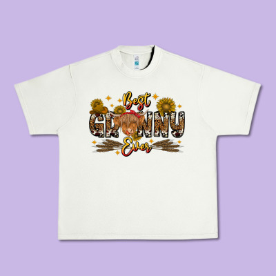 Best Granny Ever Western Theme Urban Heavy Tee Designed By Cowhidedigitalart