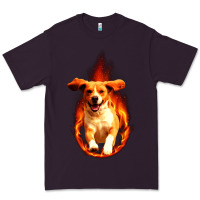 Plum Dog In Fire Premium Tee - artisFamous
