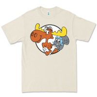 Bone Vintage Rocky And Bullwinkle Premium Tee - artisFamous