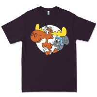 Plum Vintage Rocky And Bullwinkle Premium Tee - artisFamous