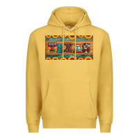 Antique Gold texas sunflowers license plate Premium Hoodie - Artiststas