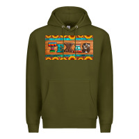 Army Green texas sunflowers license plate Premium Hoodie - Artiststas