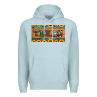 Blue Mist texas sunflowers license plate Premium Hoodie - Artiststas