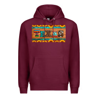 Burgundy texas sunflowers license plate Premium Hoodie - Artiststas