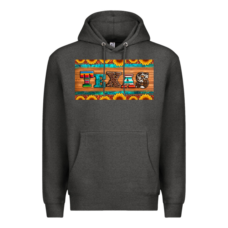 Texas Sunflowers License Plate Premium Hoodie by Artiststas | Teevron