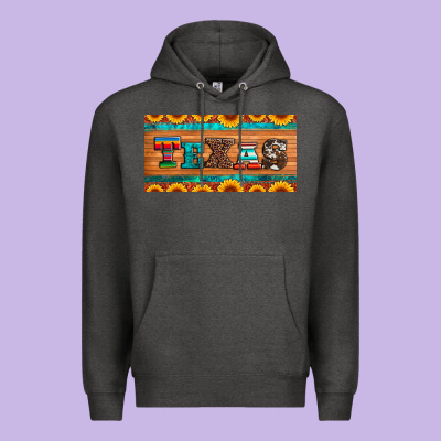 Texas Sunflowers License Plate Premium Hoodie Designed By Artiststas