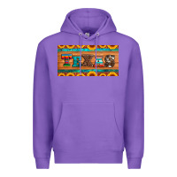 Purple texas sunflowers license plate Premium Hoodie - Artiststas