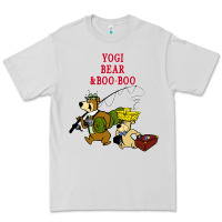 Dove Grey yogi bear & boo boo Premium Tee - artisFamous