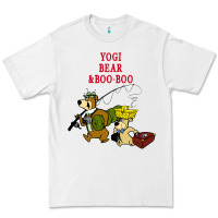 White yogi bear & boo boo Premium Tee - artisFamous