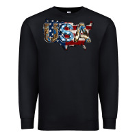Black usa american flag background Premium Sweatshirt - Jasminsmagicworld