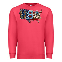 Cardinal usa american flag background Premium Sweatshirt - Jasminsmagicworld