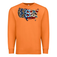 Carrot usa american flag background Premium Sweatshirt - Jasminsmagicworld