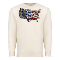 Sandshell usa american flag background Premium Sweatshirt - Jasminsmagicworld