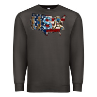 Smoke usa american flag background Premium Sweatshirt - Jasminsmagicworld