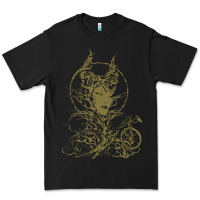 Black sleeping beauty maleficent crow branchesy Premium Tee - artisFamous