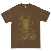 Cacao sleeping beauty maleficent crow branchesy Premium Tee - artisFamous