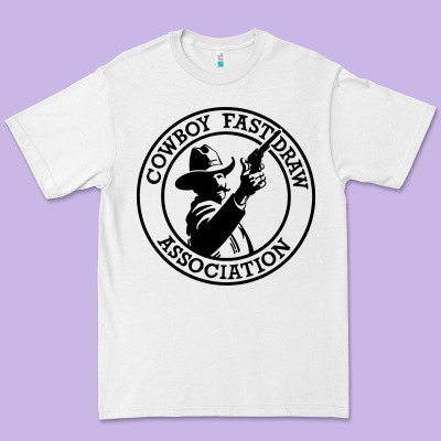 Cowboy Fast Draw Association Premium Tee Designed By Artisfamous