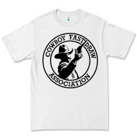 White cowboy fast draw association Premium Tee - artisFamous