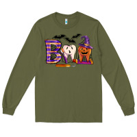 Army Green dental boo halloween Long Sleeve Tee - LillyAllenDesigns