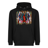 Black lady of guadalupe th of july Heavyweight Hoodie - Jasminsmagicworld