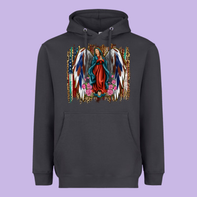 Lady Of Guadalupe Th Of July Heavyweight Hoodie Designed By Jasminsmagicworld