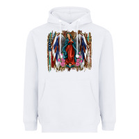 White lady of guadalupe th of july Heavyweight Hoodie - Jasminsmagicworld