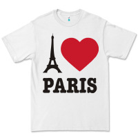 White i love paris eiffel tower funny Premium Tee - artisFamous