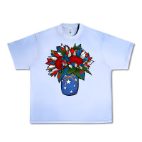 Patriotic Sunflower In A Jar Urban Heavy Tee | Teevron
