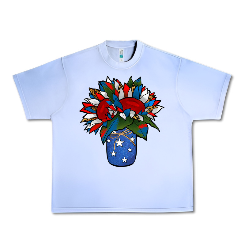 Patriotic Sunflower In A Jar Urban Heavy Tee by Jasminsmagicworld | Teevron