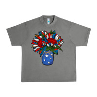 Tornado Patriotic Sunflower in a Jar Urban Heavy Tee - Jasminsmagicworld