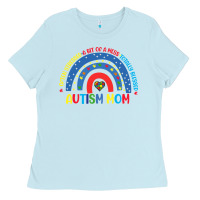 Baby Blue often stressed a bit of a mess totally blessed aut Ladies Tee - CowhideDigitalArt