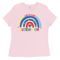Bubblegum Pink often stressed a bit of a mess totally blessed aut Ladies Tee - CowhideDigitalArt