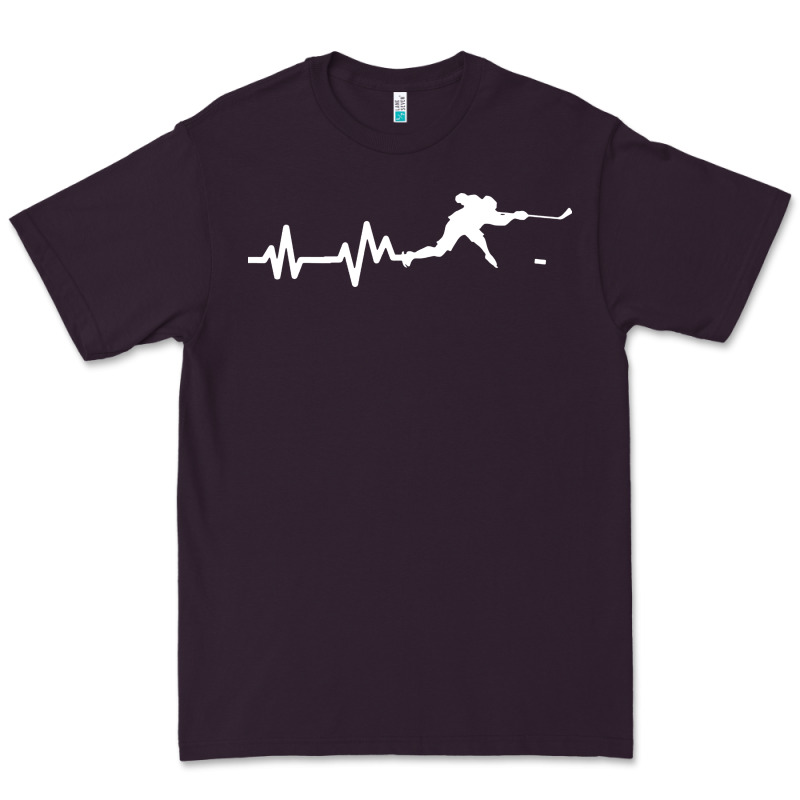 Hockey Player Heartbeat Ice Premium Tee by artisFamous | Teevron