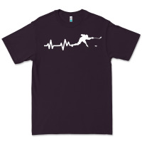 Hockey Player Heartbeat Ice Premium Tee | Teevron