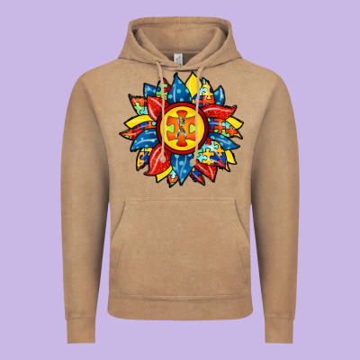 Autism Sunflower Vintage Hoodie Designed By Racoondesign
