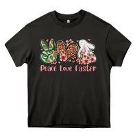 Asphalt Easter Day Peace love Easter Heavy Core Tee - OliviaCreatesArt