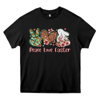 Black Easter Day Peace love Easter Heavy Core Tee - OliviaCreatesArt