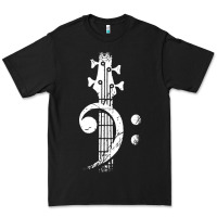 Black musical guitar bass Premium Tee - artisFamous