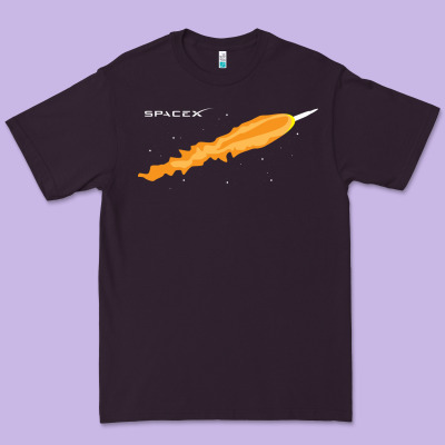 Spacex Rocket Premium Tee Designed By Artisfamous