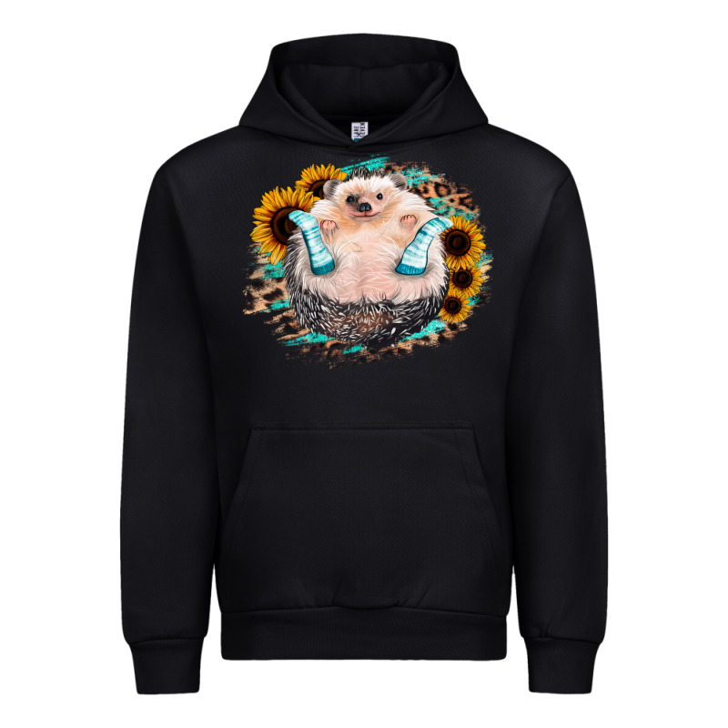 Sunflower Leopard Hedgehog Urban Hoodie by Jasminsmagicworld | Teevron