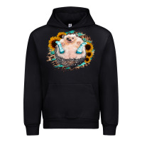 Black Sunflower Leopard Hedgehog Urban Hoodie - Jasminsmagicworld