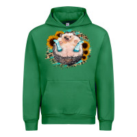 Emerald Sunflower Leopard Hedgehog Urban Hoodie - Jasminsmagicworld