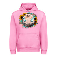 Fuchsia Pink Sunflower Leopard Hedgehog Urban Hoodie - Jasminsmagicworld